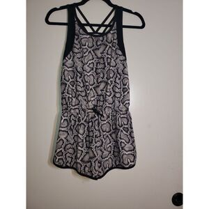 Athletic Works Snake Skin Patterned Romper Size L